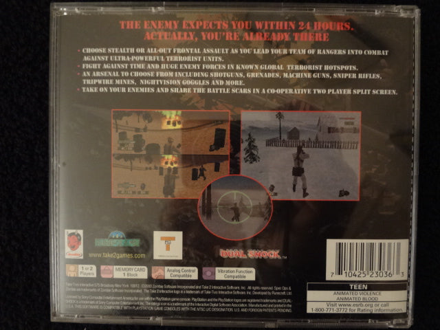 Spec Ops Stealth Patrol Sony PlayStation