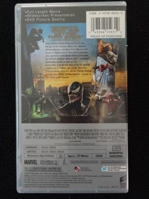 Spider-Man 3 UMD Movie