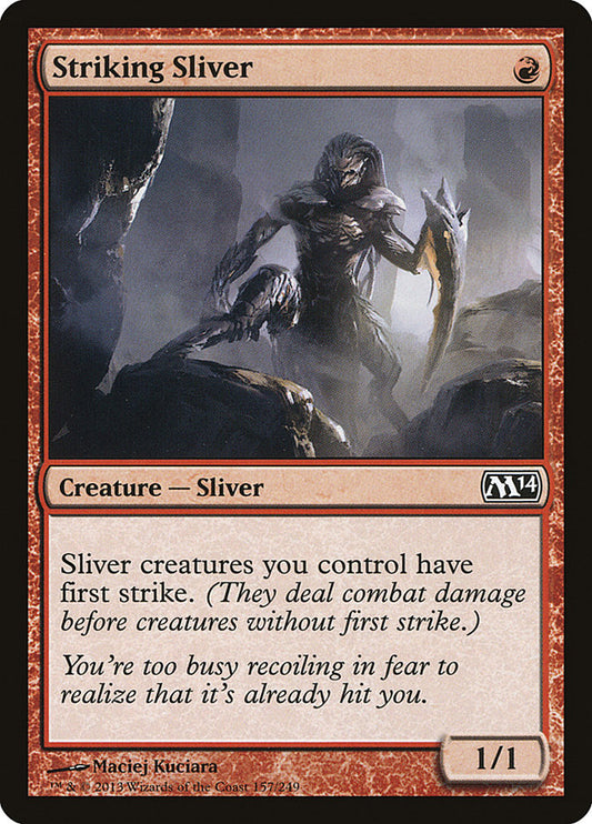 Striking Sliver - Magic The Gathering - Magic 2014 M14