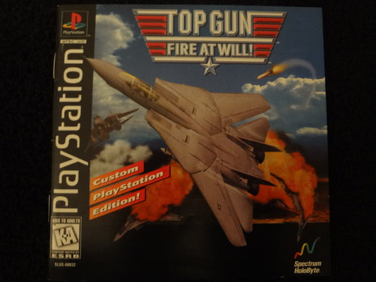 Top Gun Fire At Will Sony PlayStation