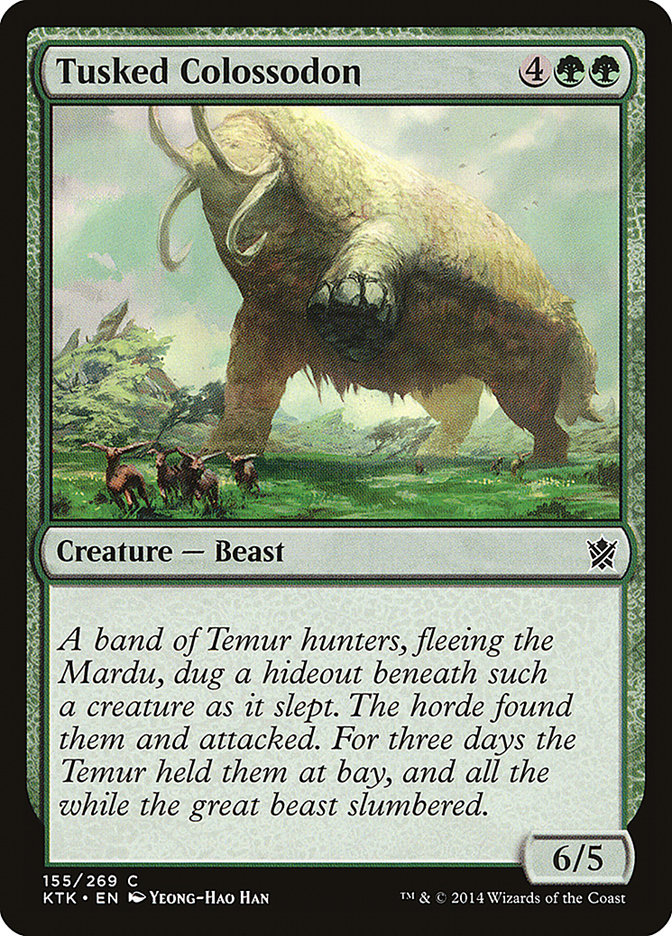 Tusked Colossodon Magic The Gathering Khans of Tarkir