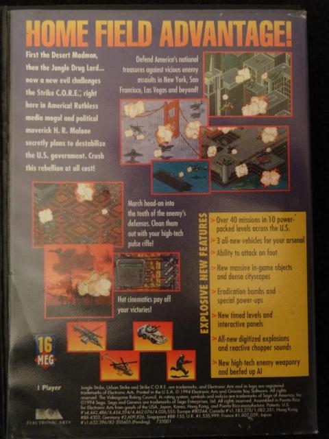 Urban Strike The Sequel To Desert Strike Sega Genesis