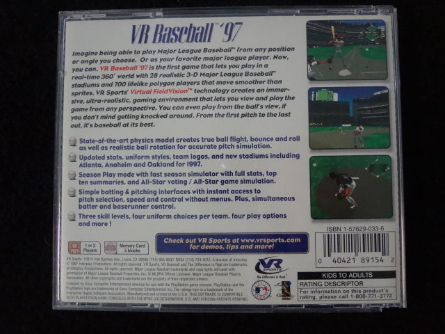 VR Baseball '97 Sony PlayStation