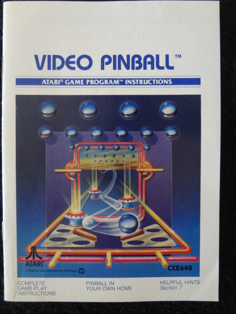 Video Pinball Atari 2600
