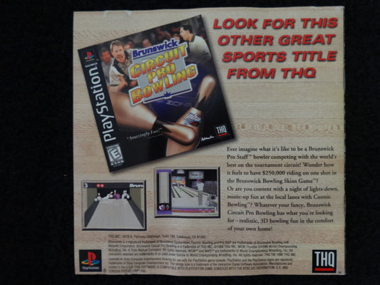 WCW NWO Thunder Sony PlayStation Instruction Booklet
