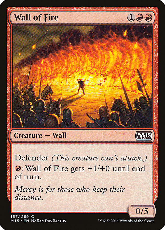 Wall of Fire - Magic The Gathering - Magic 2015 M15