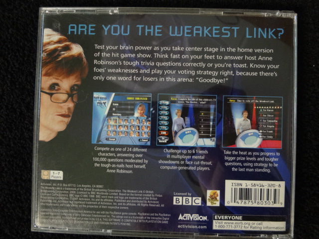Weakest Link Sony PlayStation