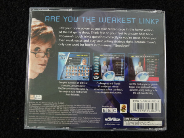 Weakest Link Sony PlayStation