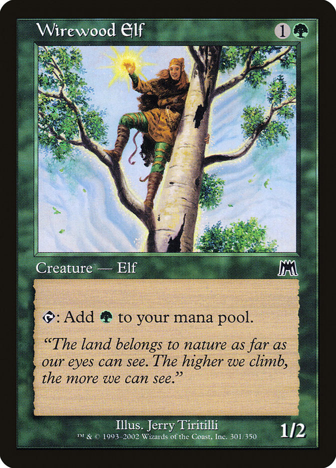 Wirewood Elf - Magic The Gathering - Onslaught