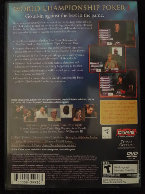 World Championship Poker 2 Sony PlayStation 2