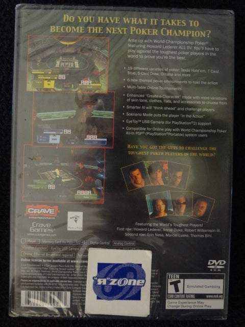 World Championshi Poker All In Sony PlayStation 2