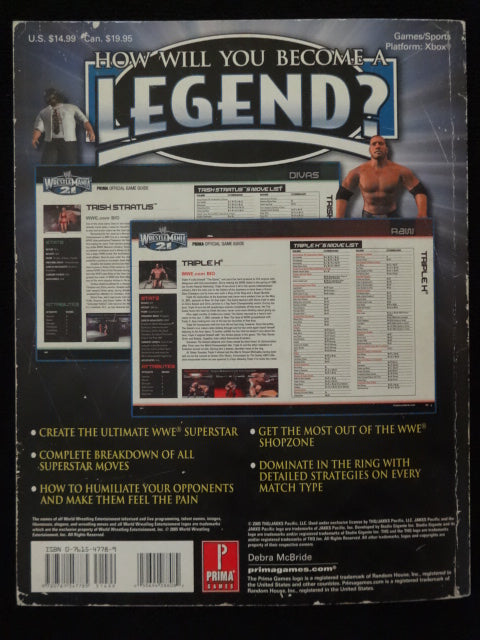 WW Wrestlemania 21 Become A Legend Strategy Guide