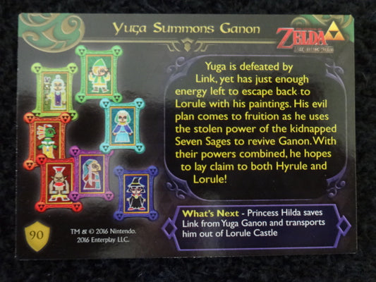 Yuga Summons Ganon Enterplay 2016 Legend Of Zelda Collectable Trading Card Number 90