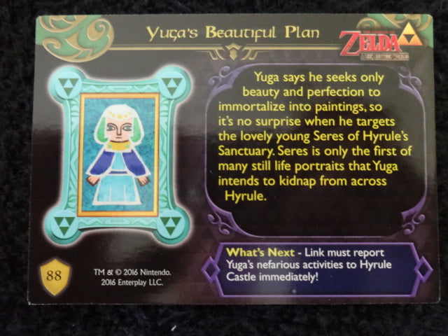 Yugas Beautiful Plan Enterplay 2016 Legend Of Zelda Collectable Trading Card Number 88