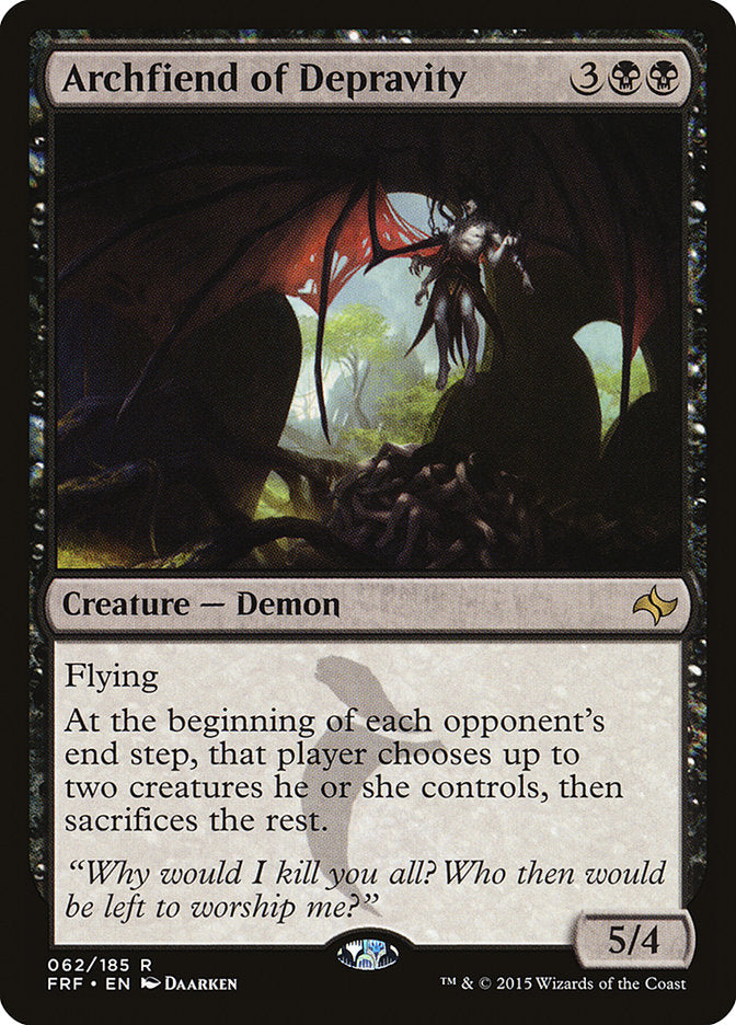 archfiend of depravity - Magic The Gathering - fate reforged frf-62