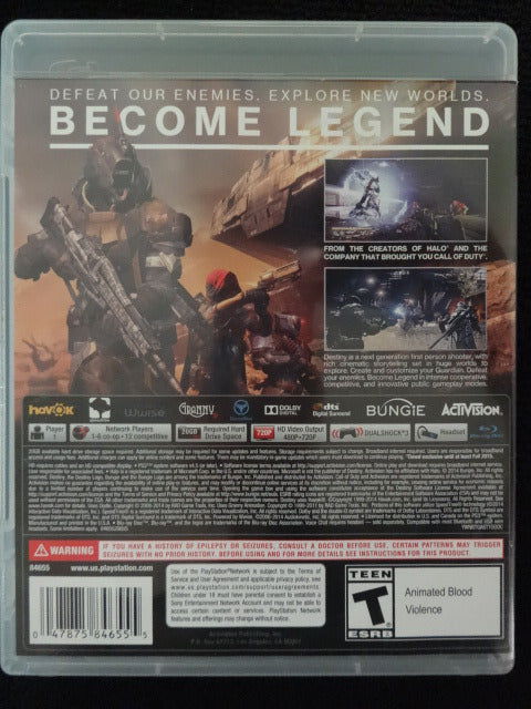 Destiny Sony PlayStation 3