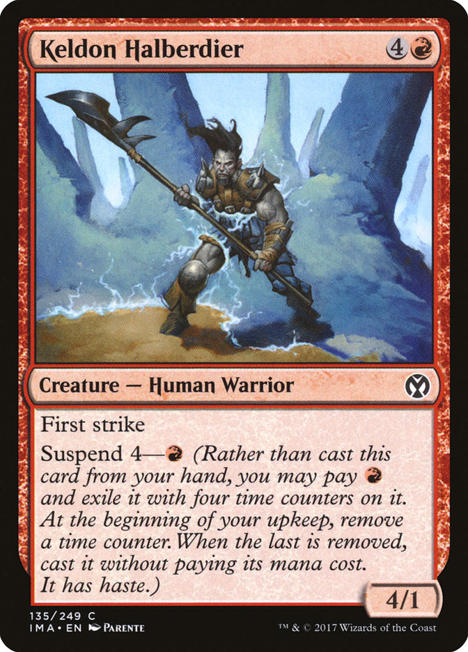 keldon halberdier - Magic The Gathering - iconic masters ima-135