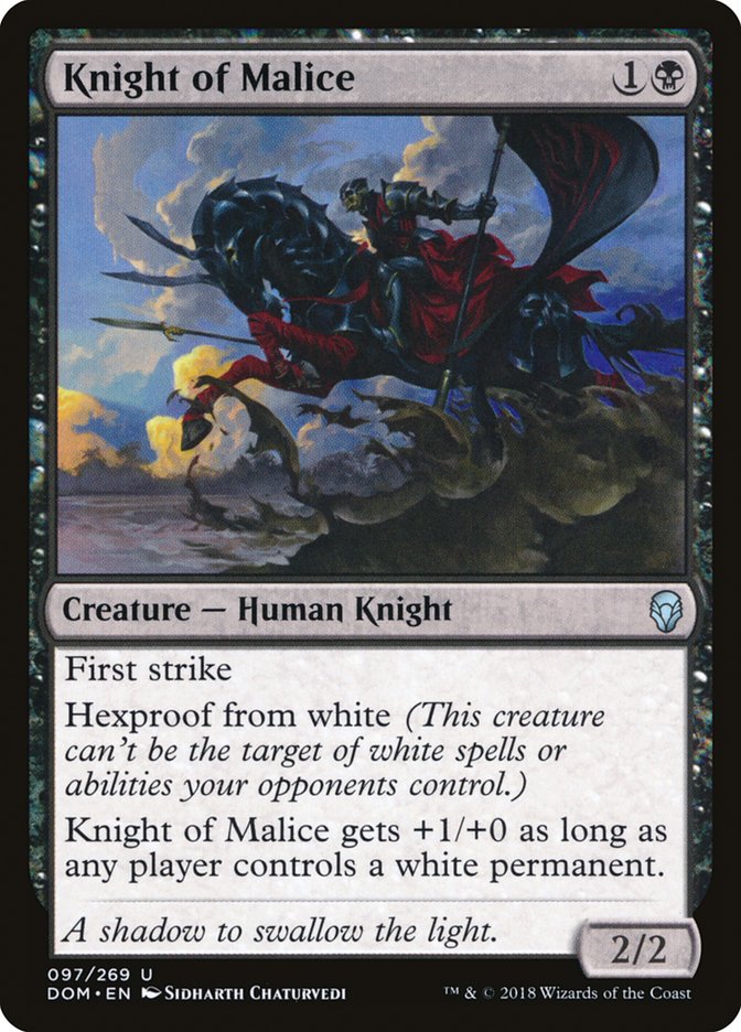 knight of malice - Magic The Gathering - dominaria dom-97