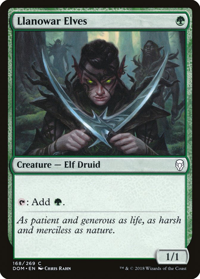 llanowar elves - Magic The Gathering - dominaria dom-168