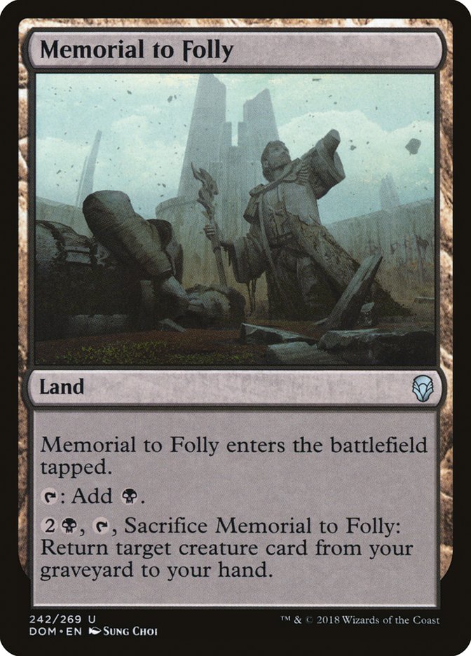 memorial to folly - Magic The Gathering - dominaria dom-242