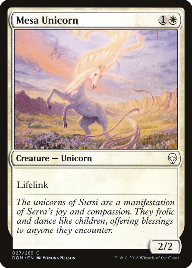 Mesa Unicorn - Dominaria - Magic The Gathering