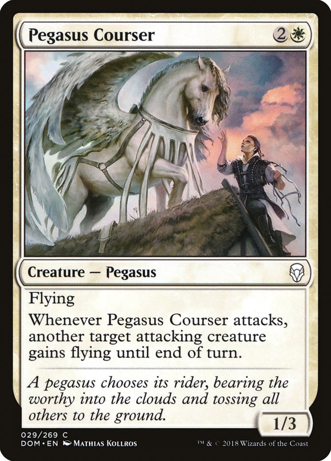 pegasus courser magic the gathering dominaria dom-29