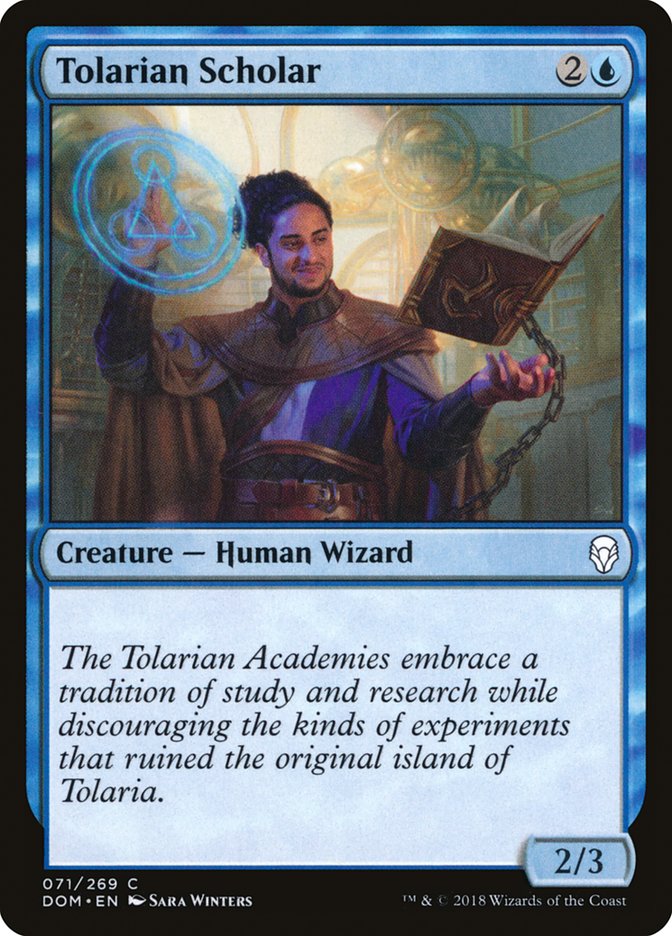 tolarian scholar - Magic The Gathering - dominaria dom-71