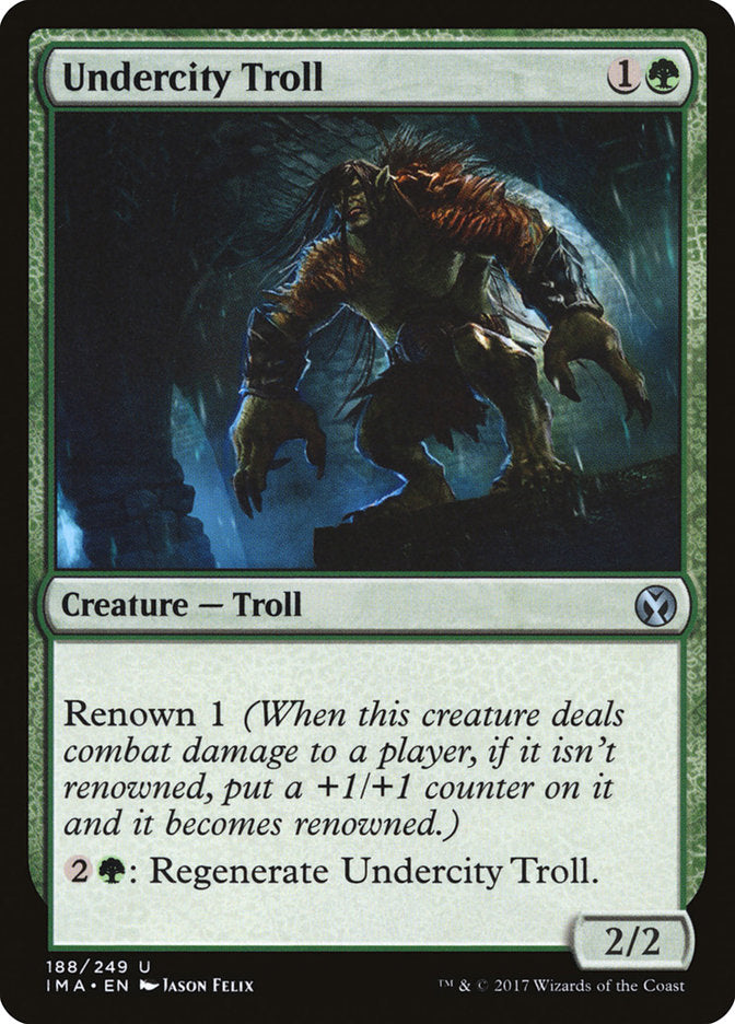 undercity troll - Magic The Gathering - iconic masters ima-188