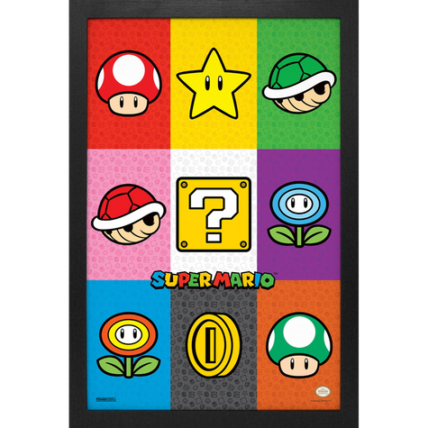 Framed Prints 11 x 17 - Super Mario - Pop Art Items
