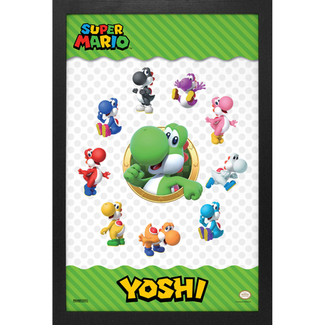 Framed Prints 11 x 17 - Super Mario Bros - Rascals (Yoshi Wheel)