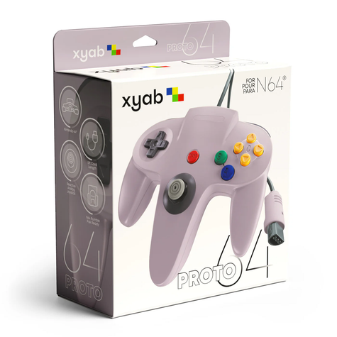 N64 Controller PROTO64: Solid Gray - xyab