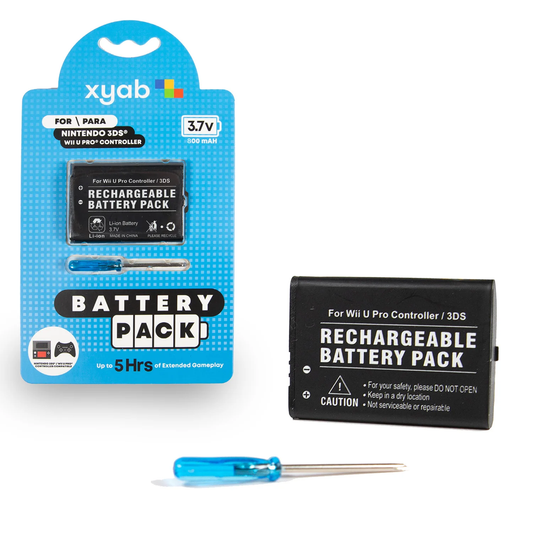 3DS / Wii U Pro Controller Rechargeable Controller Battery Pack - xyab