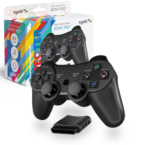 PS2 Wireless Controller SPECTER: Black - xyab