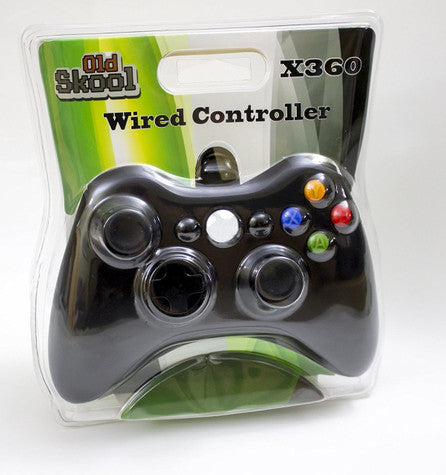 Xbox 360 Wired USB Controller Black Old Skool