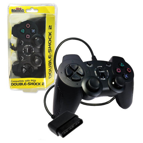 PS2 Controller Wired Double-Shock 2 - Black - Old Skool