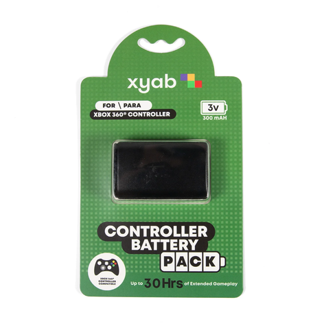 Xbox 360 Rechargeable Controller Battery Pack - xyab