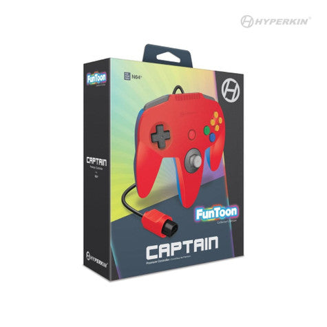 N64 Controller Captain Premium: Hero Red - Hyperkin