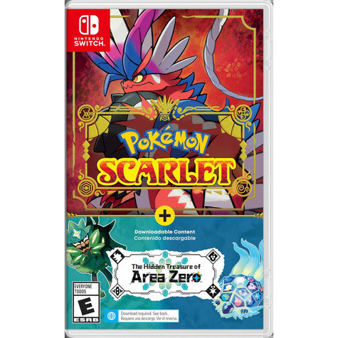 Pokemon Scarlet + The Hidden Treasure of Area Zero Bundle (Game+DLC) - Switch