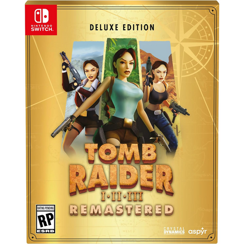 Tomb Raider I-III Remastered Starring Lara Croft: Deluxe Edition - Switch