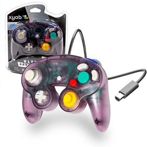 Gamecube Controller: Clear Purple - xyab