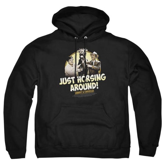 Abbott & Costello Horsing Around Adult Pullover Hoodie