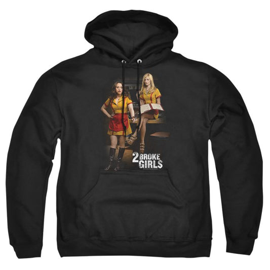 2 Broke Girls Max & Caroline Adult Pullover Hoodie