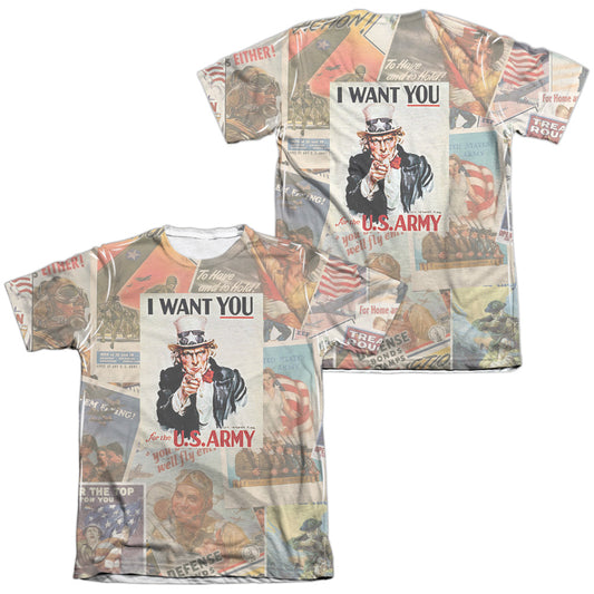ARMY/VINTAGE COLLAGE (FRONT/BACK PRINT)