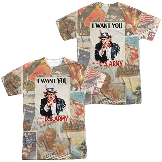 ARMY/VINTAGE COLLAGE (FRONT/BACK PRINT)
