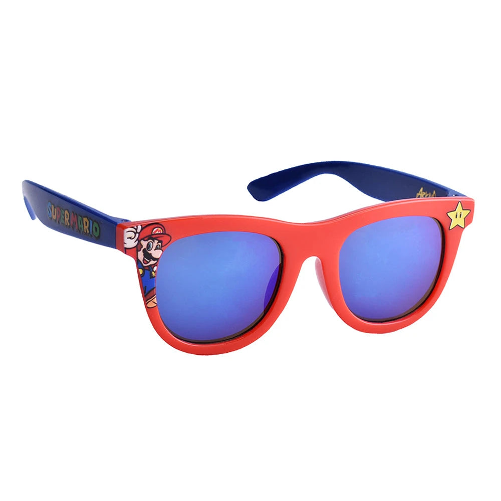 Arkaid Kids Sunglasses: Super Mario: Mario - Red Wayfarer