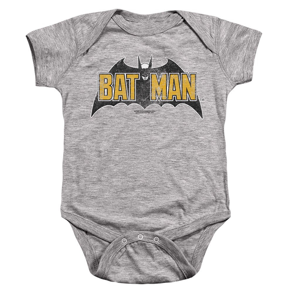 Vintage Bat Logo On Gray