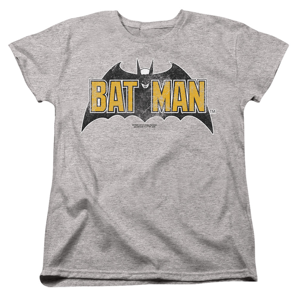 Vintage Bat Logo On Gray