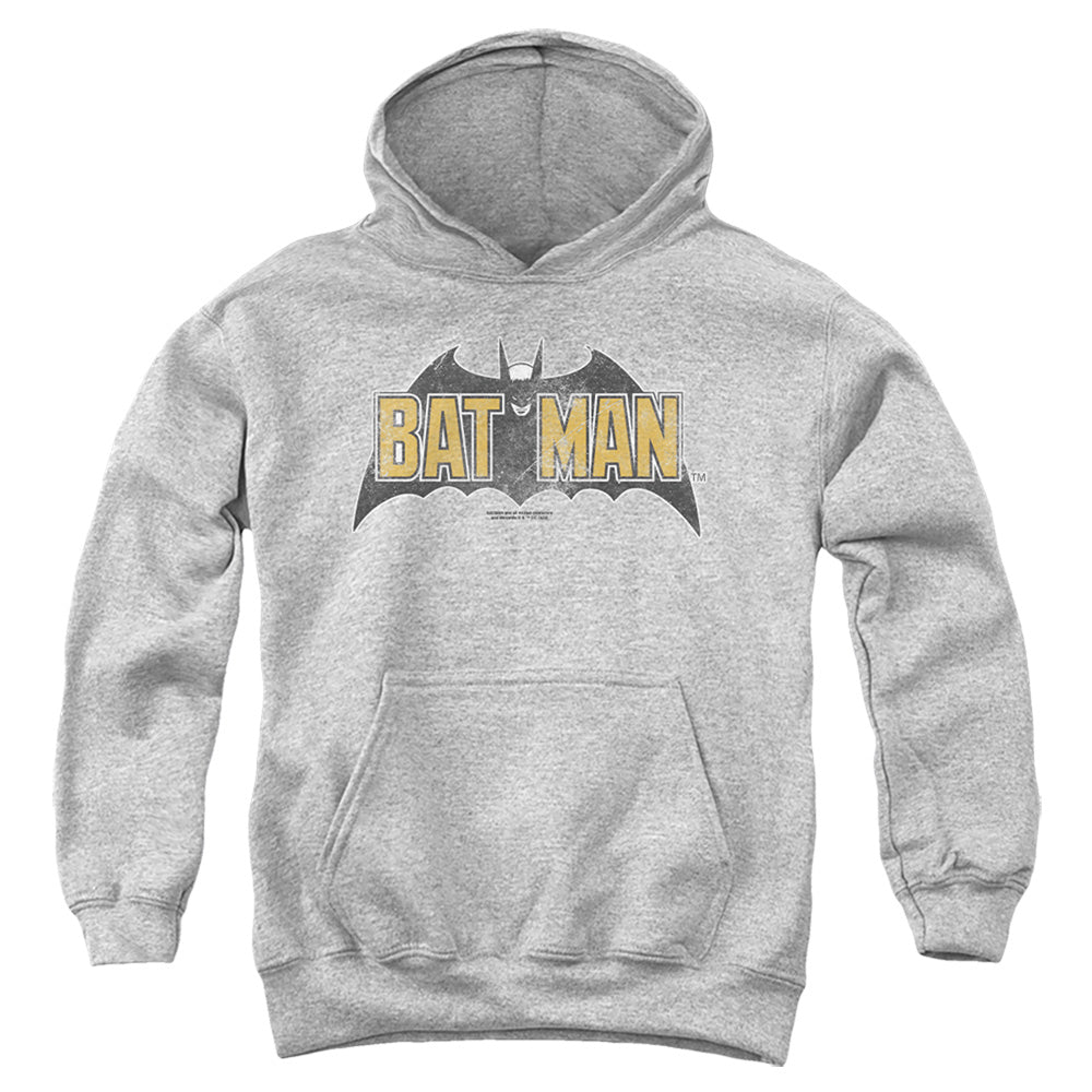 Vintage Bat Logo On Gray