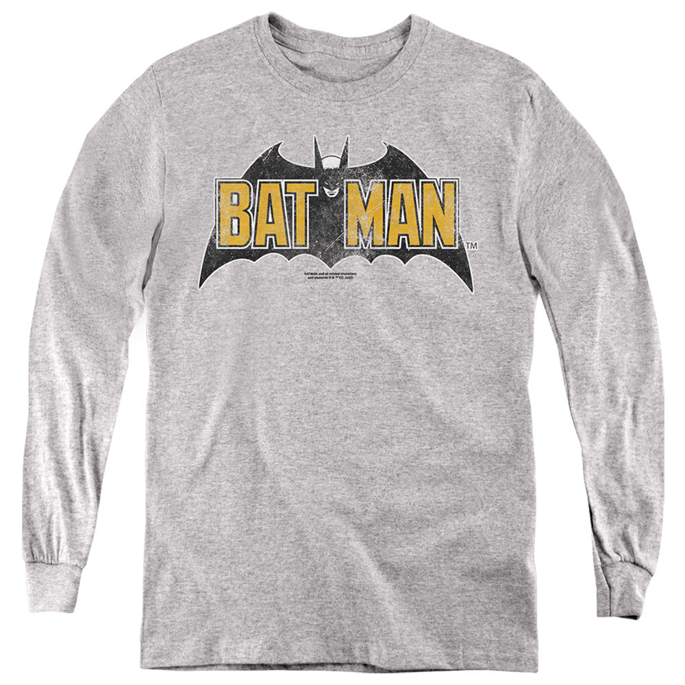 Vintage Bat Logo On Gray