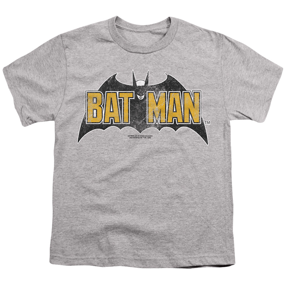 Vintage Bat Logo On Gray